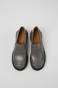 Camper Milah Black leather loafers  Grey