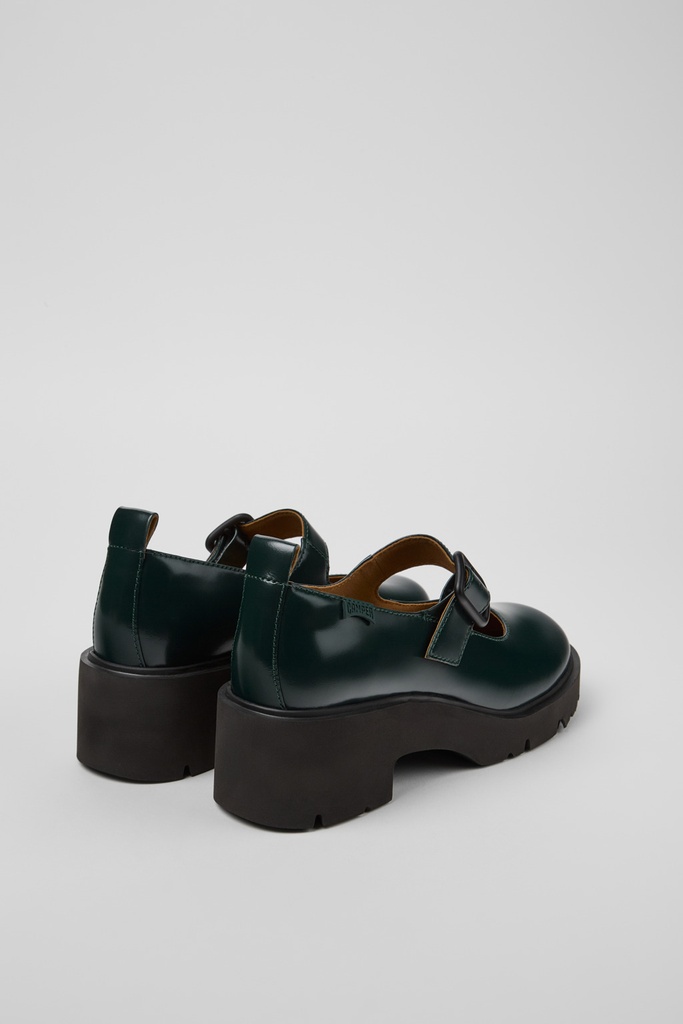 Camper Milah Green leather Mary Jane