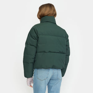 Selfhood úlpa Short puffer Darkgreen