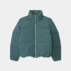 Selfhood úlpa Short puffer Darkgreen
