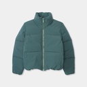 Selfhood úlpa Short puffer Darkgreen