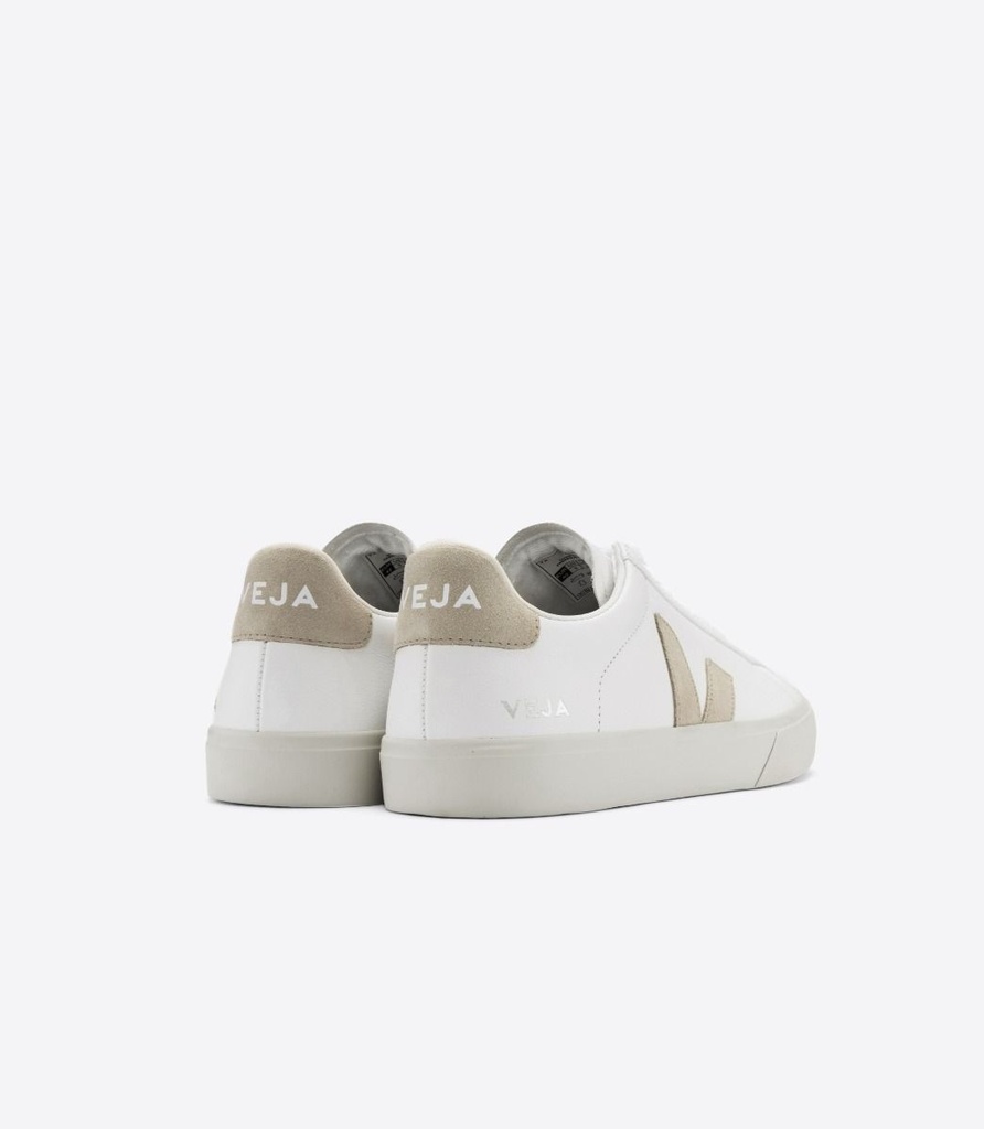 VEJA - skór CAMPO CHROMEFREE LEATHER WHITE ALMOND