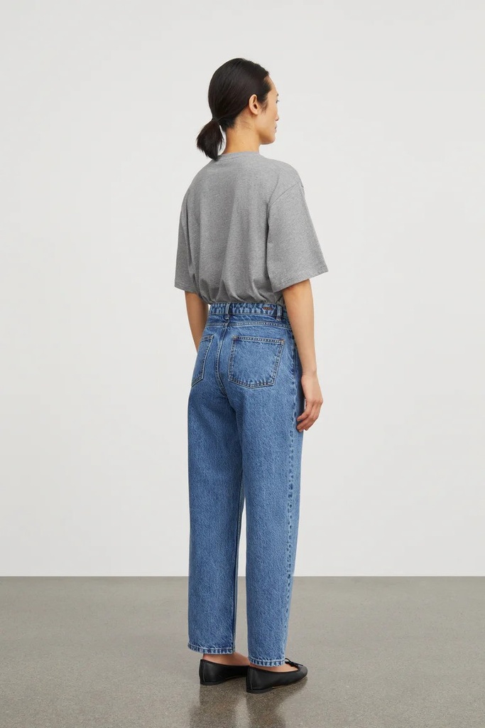 SKALL bolur Andie oversized tee Mid grey mélange