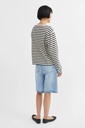 SKALL bolur Louie oversized blouse Dark navy/white