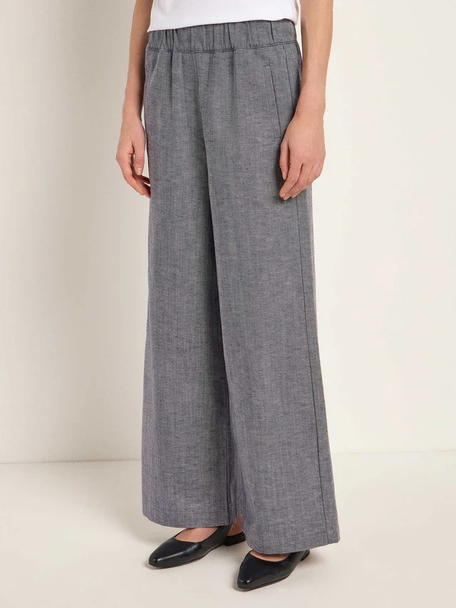Lanius buxur Hose mit Weitem bein Dark blue melange
