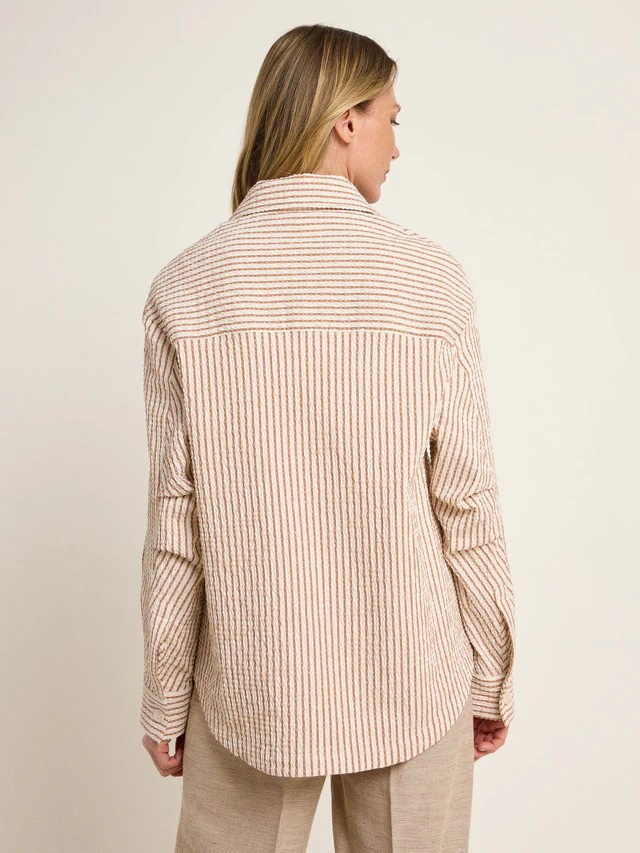 Lanius skyrta Streifen Blusenjacke Off white/Mocha