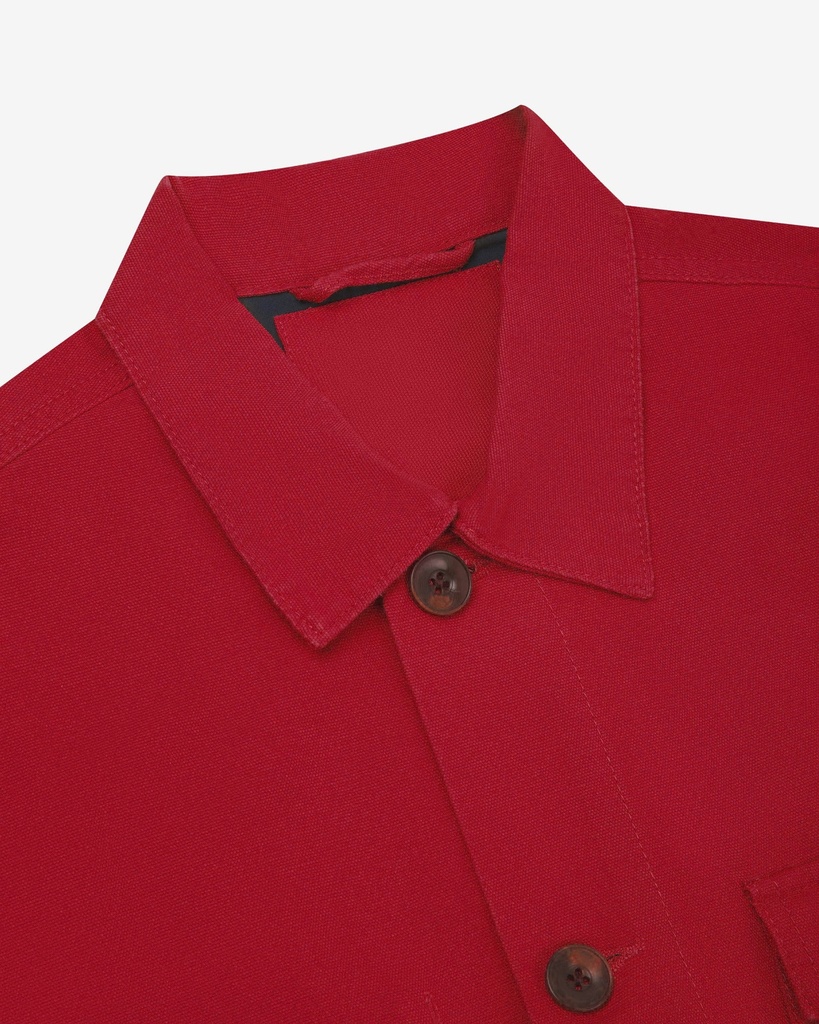 Uskees skyrta #3003 Buttoned workshirt - Berry red