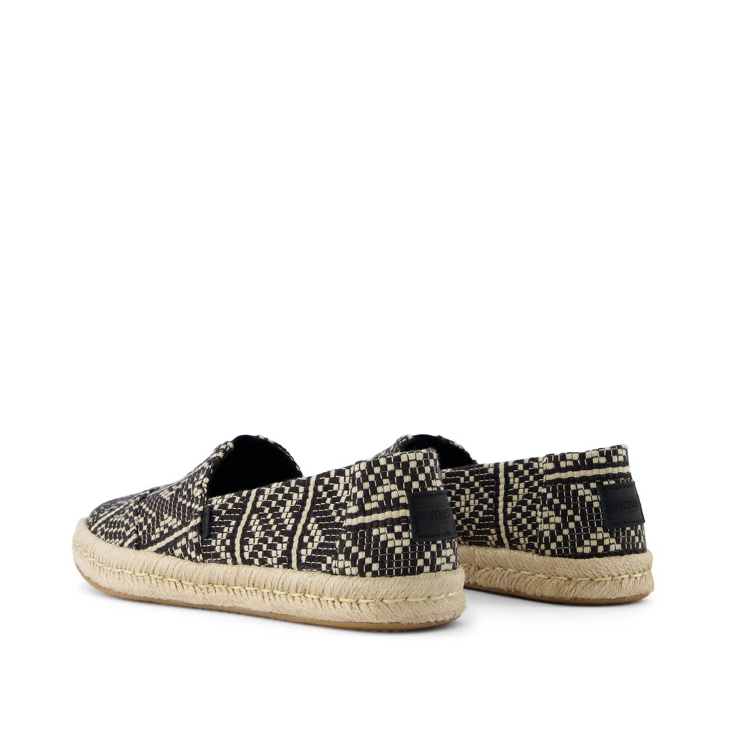 TOMS skór - Women Rope Sole Black Diamond Woven