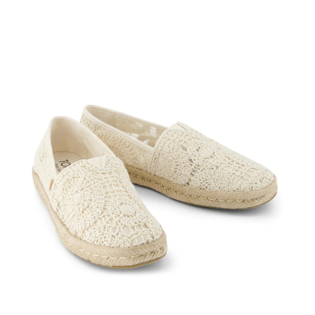 TOMS skór - Women Rope Sole Natural Crochet Lace