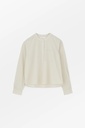 SKALL skyrta Agnes shirt Light blue/white stripe