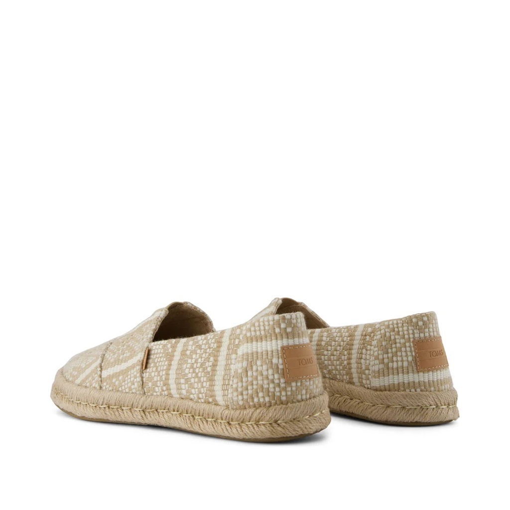 TOMS skór - Women Rope Sole Oatmeal Beige Diamond Woven