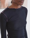 Baserange toppur Vein long sleeve Murano Navy