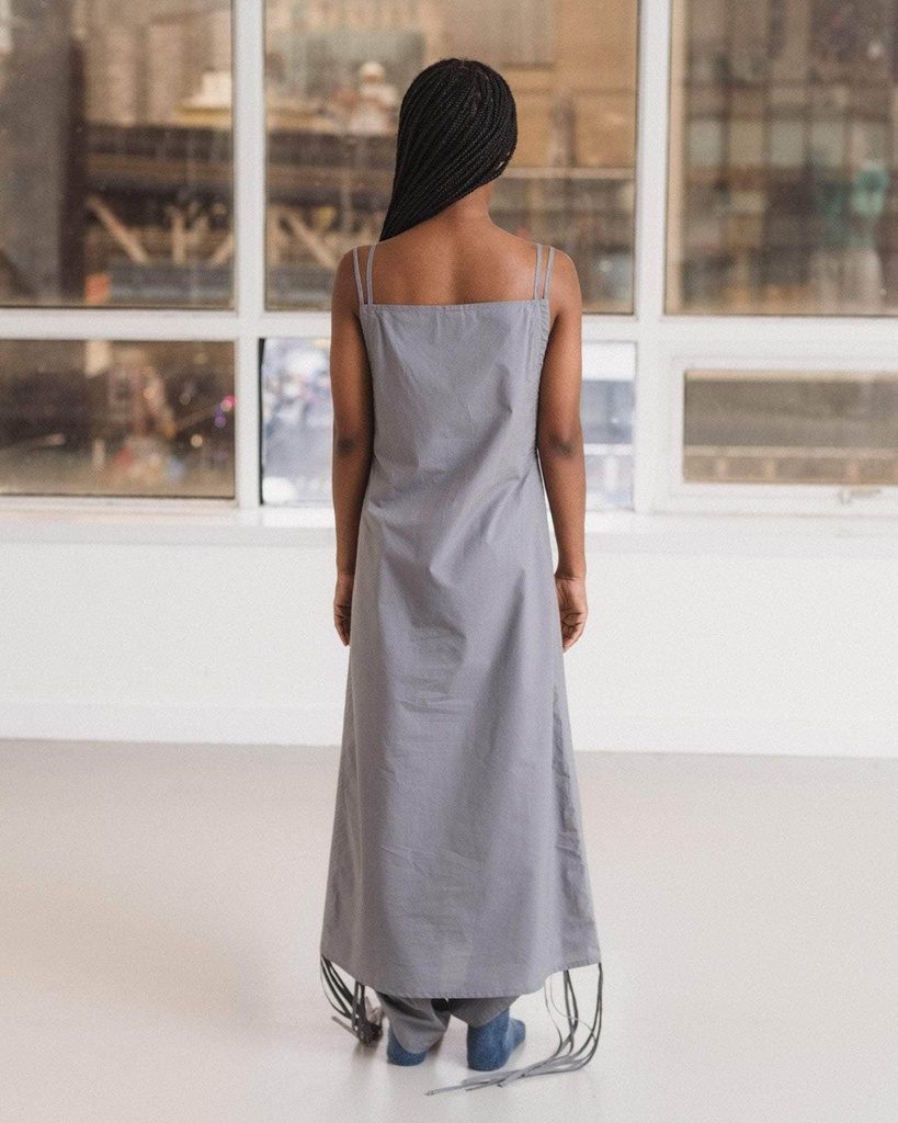 Baserange kjóll Pictorial strap dress Ziti Grey