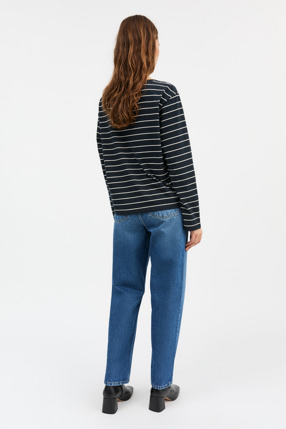 SKALL bolur Loui oversized blouse Navy/White str.