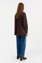 SKALL skyrta Edgar shirt Dark brown