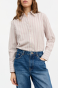 SKALL skyrta Fauna shirt Raspberry/cream