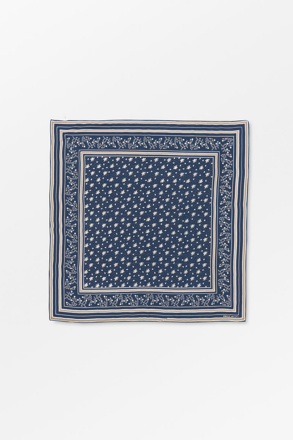 SKALL  klútur Classic scarf Dark navy 90x90
