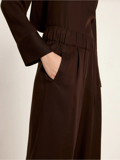 Lanius buxur Hose mit weiten Bein Dark brown