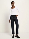 Lanius buxur Jeans mit Aufschlag Black blue denim