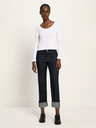Lanius buxur Jeans mit Aufschlag Black blue denim