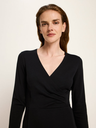 Lanius kjóll Kleid mit Wickeloptic black