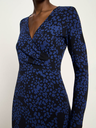 Lanius kjóll Kleid mit Wickeloptic print painted