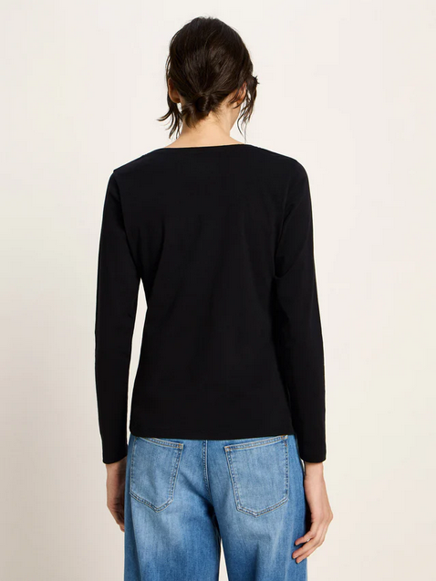 Lanius toppur Langarmshirt black