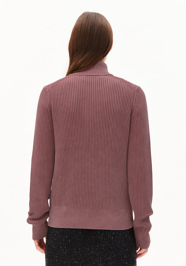 ARMEDANGELS peysa Rebeccaa GMT dye dark berry