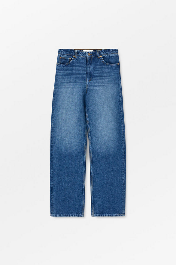 SKALL buxur Maddy straight jeans washed blue
