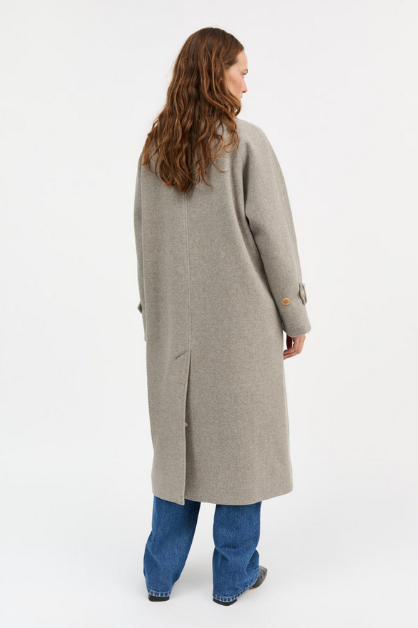 SKALL kápa Macy coat Warm grey