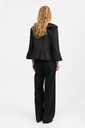 SKALL skyrta Rimini flounce blouse Black