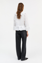 SKALL skyrta Rimini flounce blouse Optic white