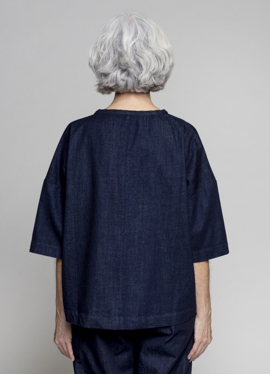 Muse Wear toppur Vita top Dark Denim