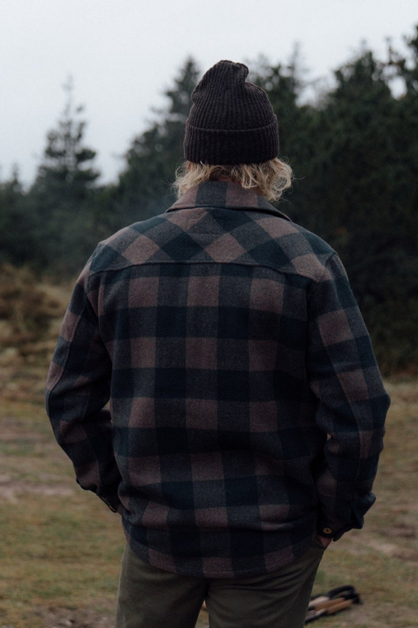 Lakor jakki Birler wool jacket Morel/Green gables