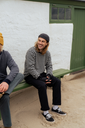 Lakor peysa Faroese fisher knit Off white/black