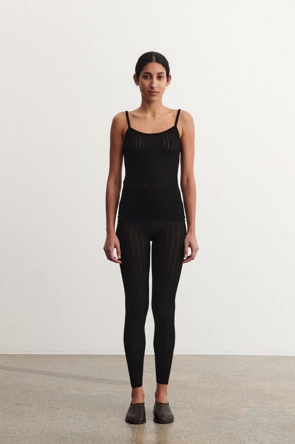 FUB buxur Pointelle leggings Black