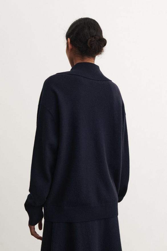 FUB peysa Felted jumper Dark navy