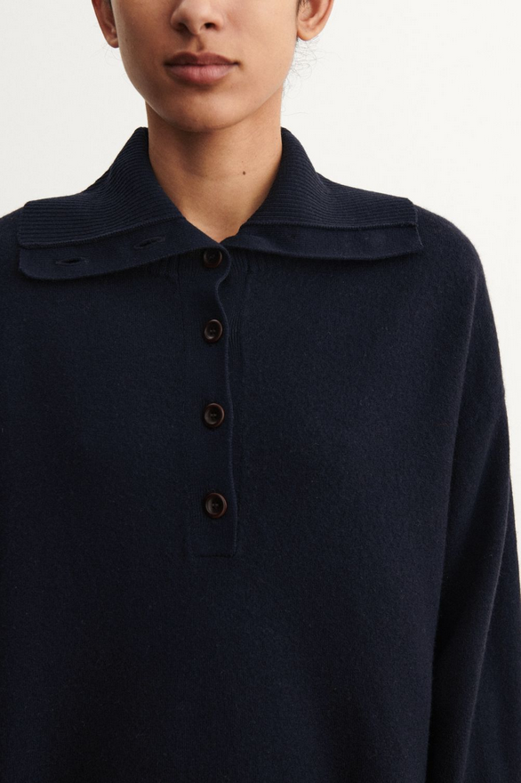 FUB peysa Felted jumper Dark navy