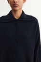 FUB peysa Felted jumper Dark navy