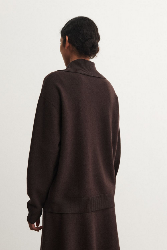 FUB peysa Felted jumper Mocca