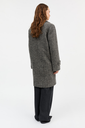 SKALL kápa Thea coat Black/beige herringbone