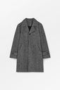 SKALL kápa Thea coat Black/beige herringbone