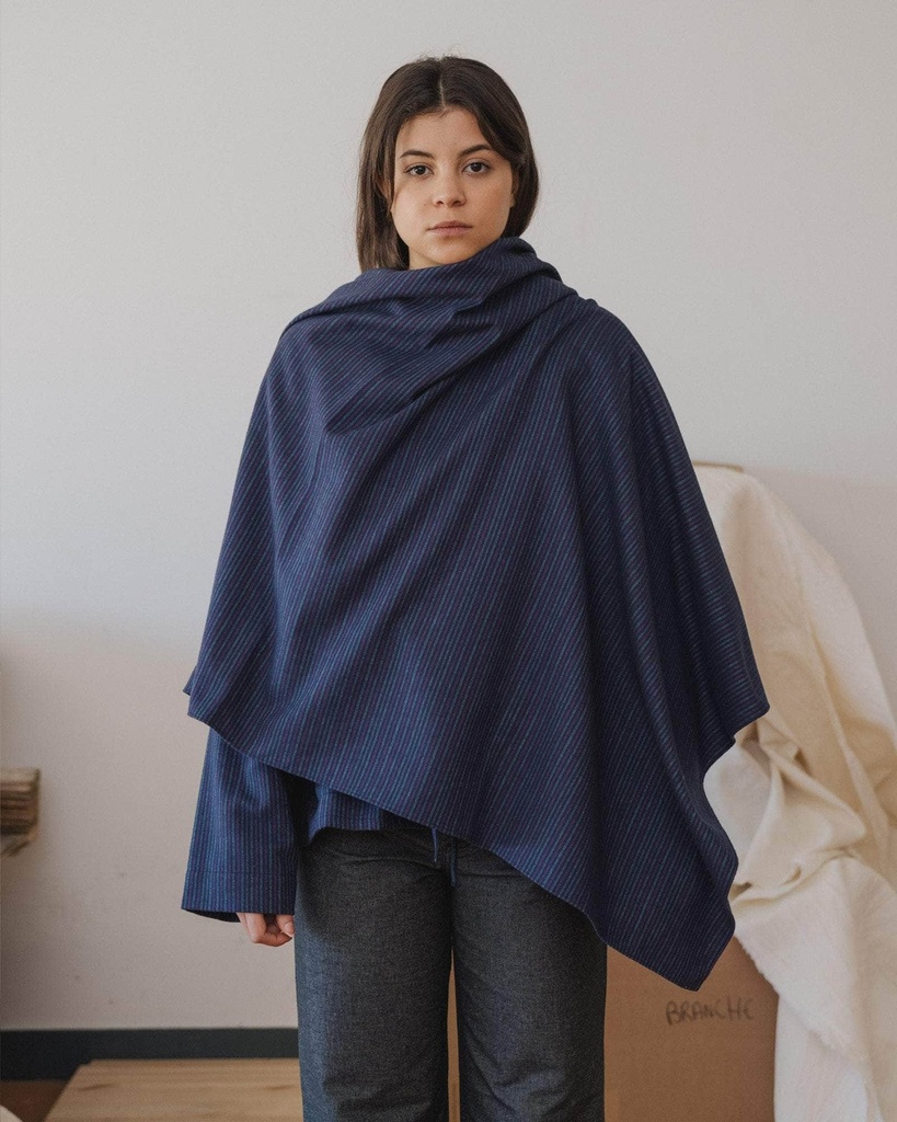 Baserange Trefill Snell Scarf Purple Stripe