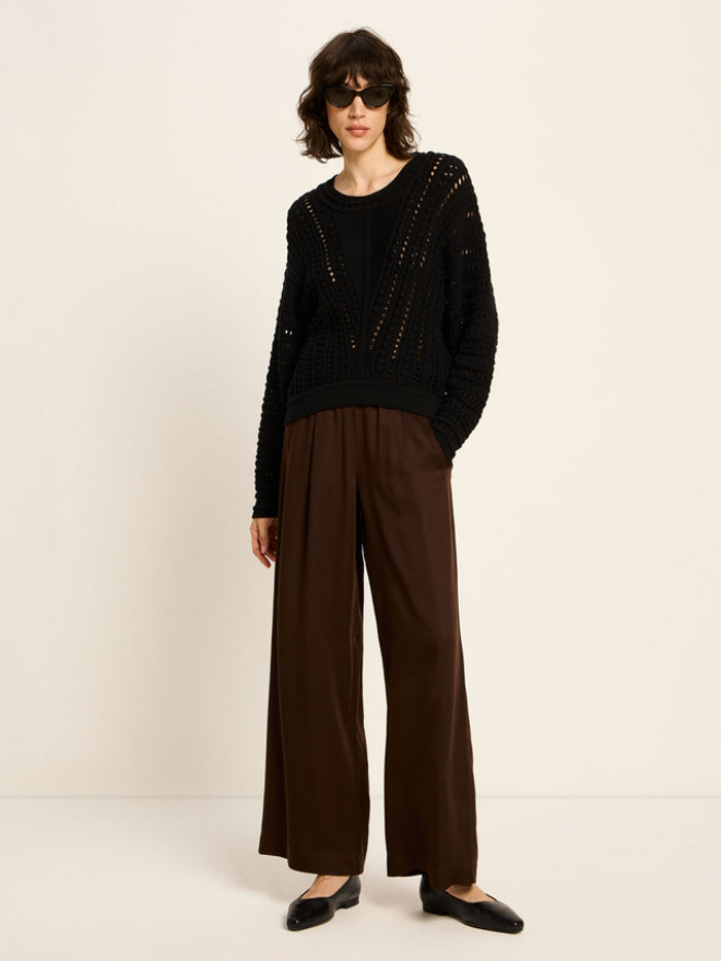 Lanius peysa Ajour pullover Black