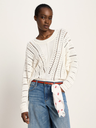 Lanius peysa Ajour pullover Off white