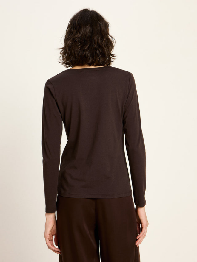 Lanius toppur Langarmshirt Dark brown