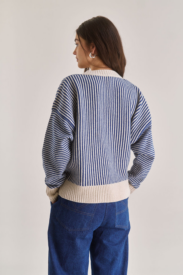 KOMODO peysa Zizi jumper Navy stripe