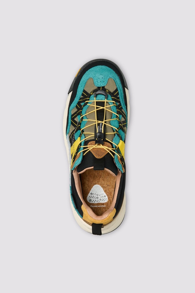 Flower Mountain skór Iwano 2 Suede/Nylon Black-Dark Gray-Petrol