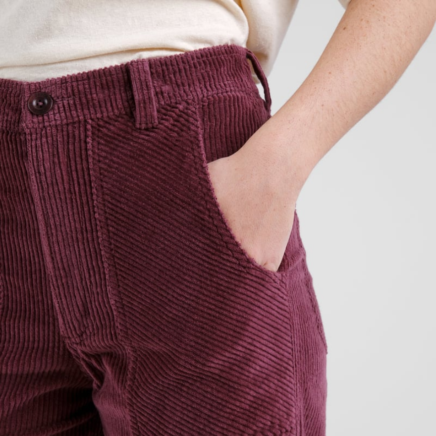 Dedicated buxur Workwear Pants Vara Cord Fig red