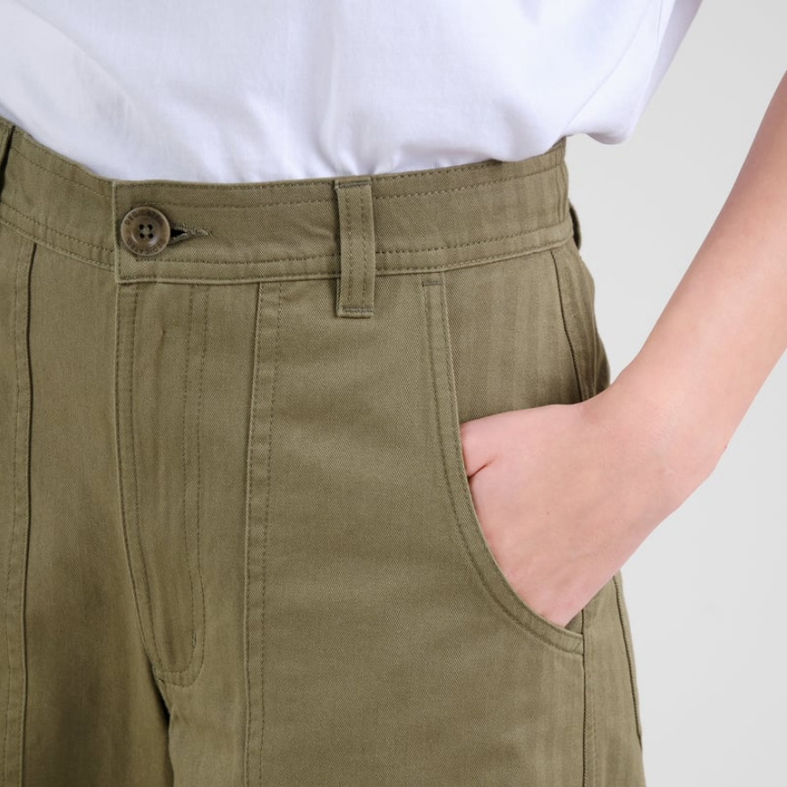 Dedicated buxur Workwear Pants Vara Herring Leaf green